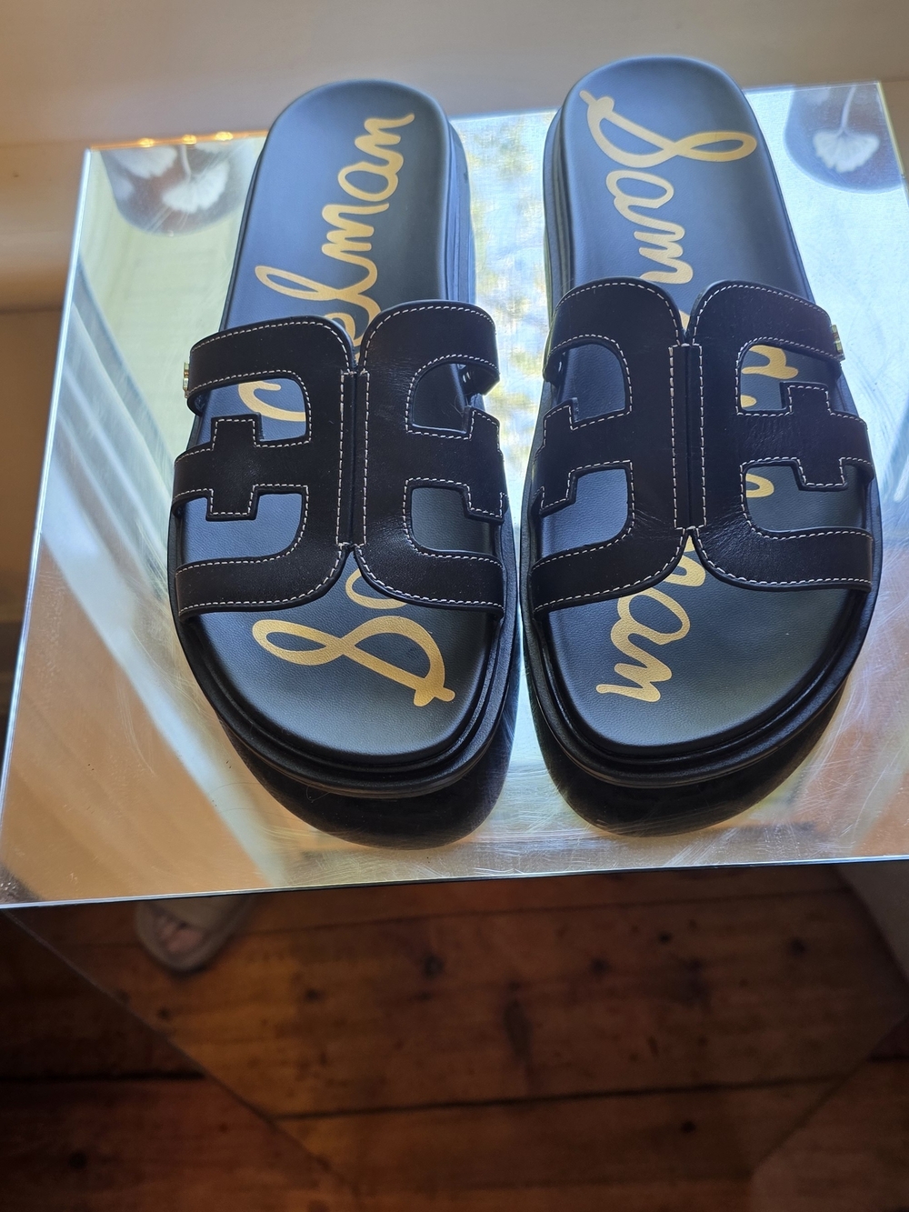 Sam Edelman Black Slide Sandals Like New Size 10